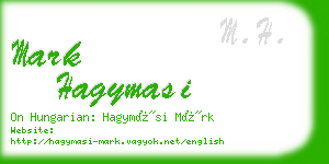 mark hagymasi business card